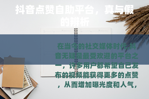抖音点赞自助平台，真与假的辨析