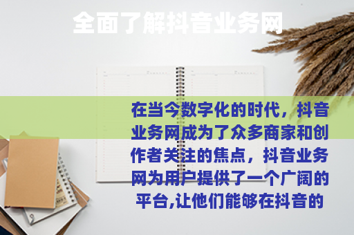 全面了解抖音业务网