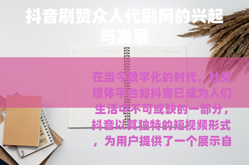 抖音刷赞众人代刷网的兴起与发展