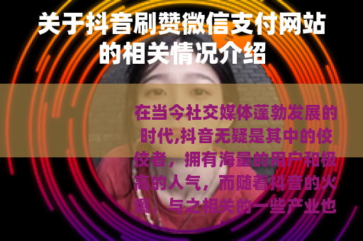 关于抖音刷赞微信支付网站的相关情况介绍