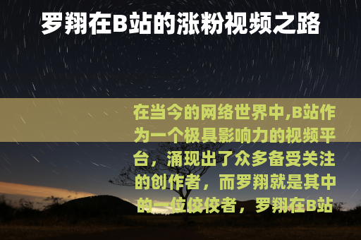 罗翔在B站的涨粉视频之路