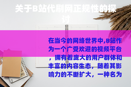 关于B站代刷网正规性的探讨