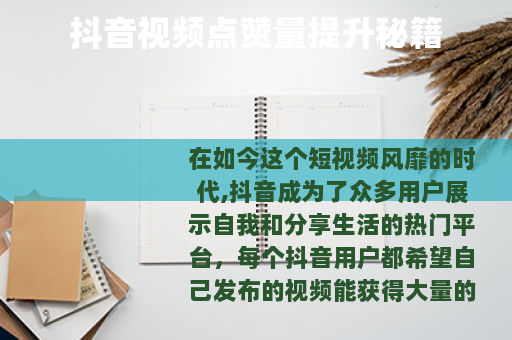 抖音视频点赞量提升秘籍