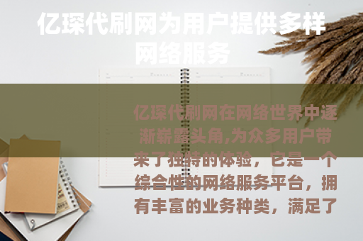 亿琛代刷网为用户提供多样网络服务
