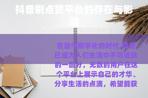 抖音刷点赞平台的存在与影响