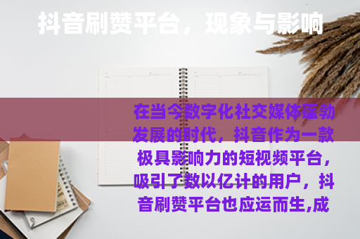 抖音刷赞平台，现象与影响