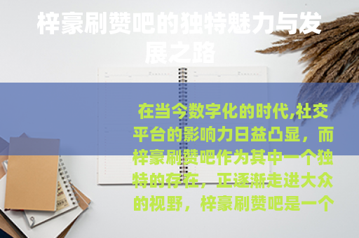 梓豪刷赞吧的独特魅力与发展之路