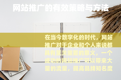 网站推广的有效策略与方法