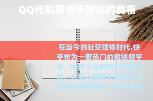 QQ代刷网快手粉丝的真相