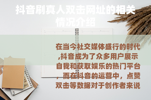 抖音刷真人双击网址的相关情况介绍