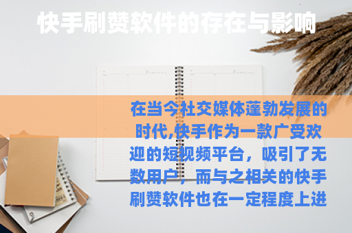 快手刷赞软件的存在与影响