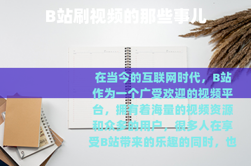B站刷视频的那些事儿