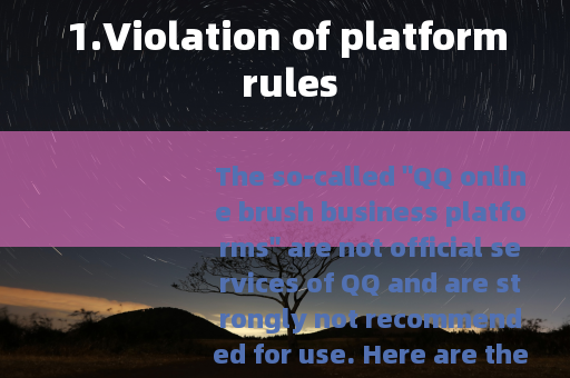 1.Violation of platform rules