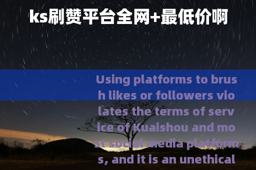 ks刷赞平台全网+最低价啊