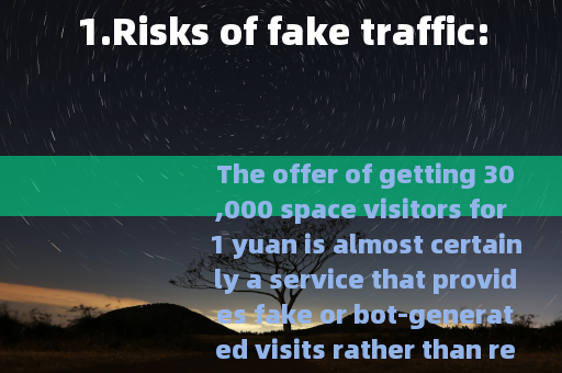 1.Risks of fake traffic: