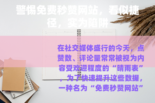 警惕免费秒赞网站，看似捷径，实为陷阱