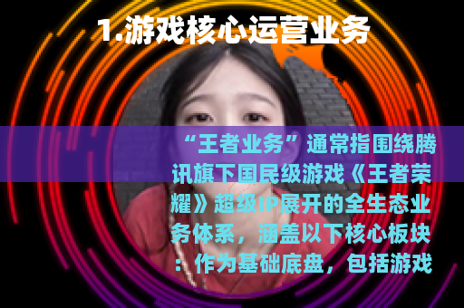 1.游戏核心运营业务