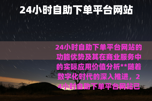 24小时自助下单平台网站