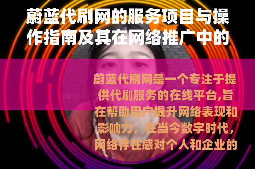 蔚蓝代刷网的服务项目与操作指南及其在网络推广中的角色