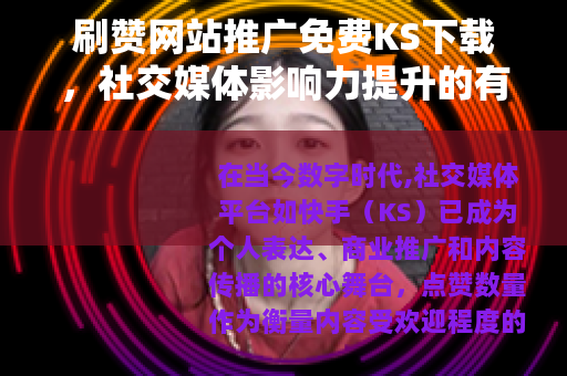 刷赞网站推广免费KS下载，社交媒体影响力提升的有效途径