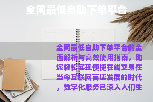 全网最低自助下单平台