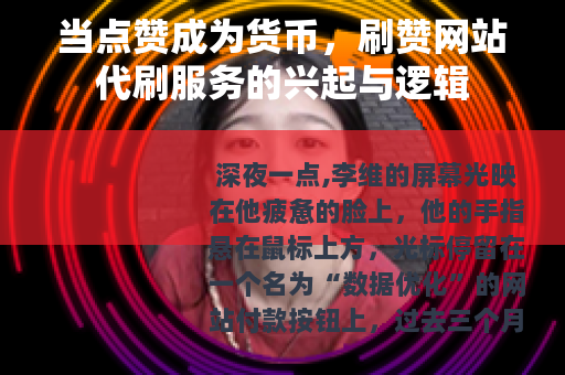 当点赞成为货币，刷赞网站代刷服务的兴起与逻辑