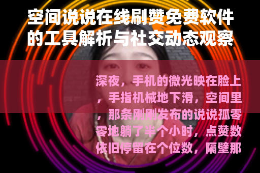 空间说说在线刷赞免费软件的工具解析与社交动态观察