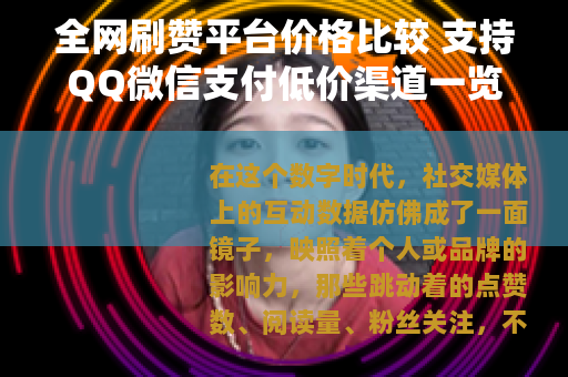 全网刷赞平台价格比较 支持QQ微信支付低价渠道一览