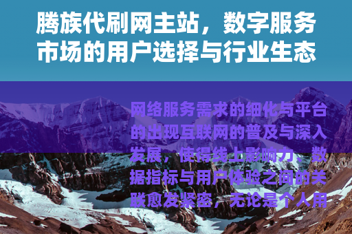 腾族代刷网主站，数字服务市场的用户选择与行业生态观察