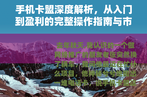 手机卡盟深度解析，从入门到盈利的完整操作指南与市场分析