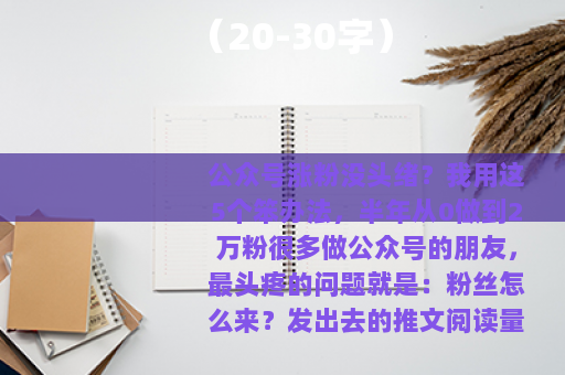 （20-30字）