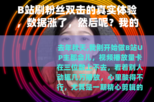 B站刷粉丝双击的真实体验，数据涨了，然后呢？我的亲身经历