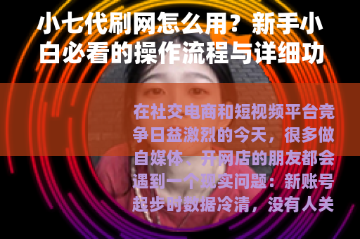 小七代刷网怎么用？新手小白必看的操作流程与详细功能评测