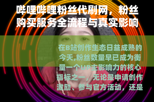 哔哩哔哩粉丝代刷网，粉丝购买服务全流程与真实影响分析