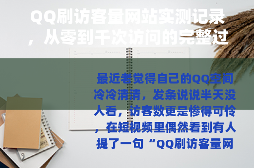 QQ刷访客量网站实测记录,从零到千次访问的完整过程 QQ刷访客量网站实测记录,从零到千次访问的完整过程