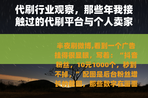 代刷行业观察,那些年我接触过的代刷平台与个人卖家 代刷行业观察,那些年我接触过的代刷平台与个人卖家