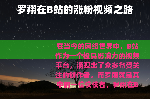 罗翔在B站的涨粉视频之路
